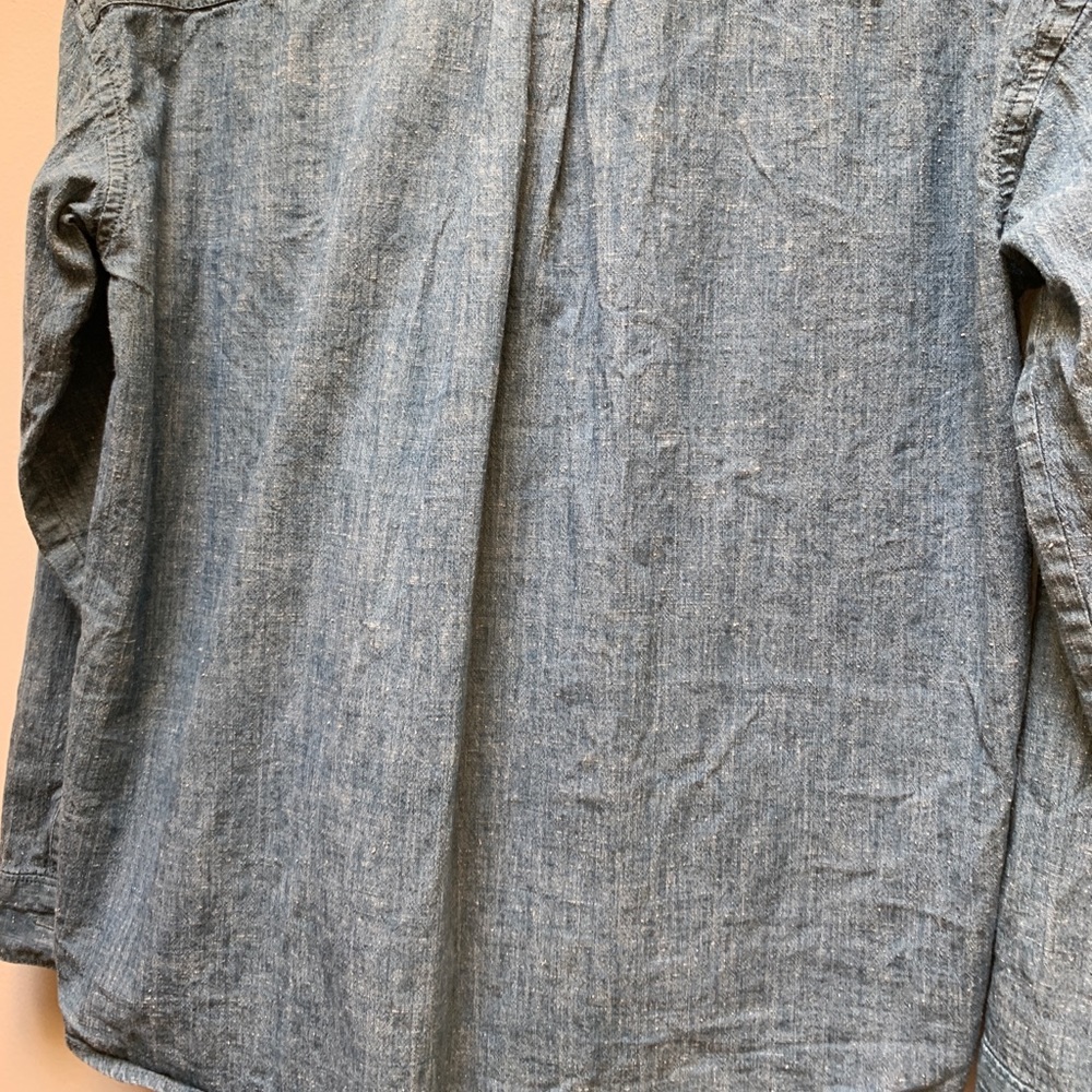 Madewell Rivet & Thread Denim Ruffle Shirt - Picture 7 of 8